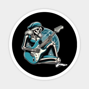 guitar-wielding skull diva Magnet